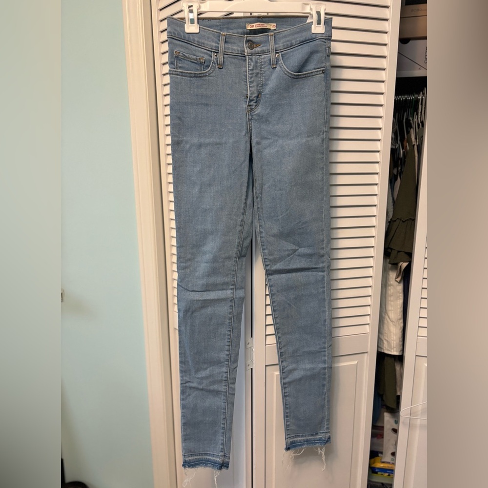 LEVIS 311 SKINNY Light Blue Women's Jeans